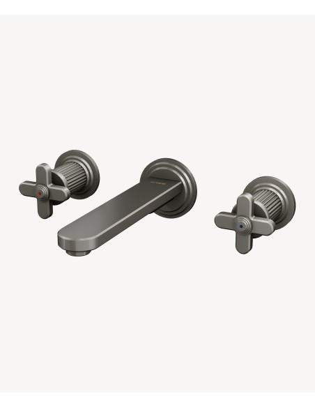 Mélangeur de lavabo mural Nickel brossé - Hera