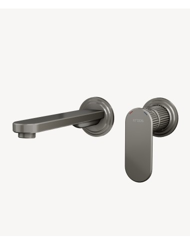 Mitigeur lavabo mural Nickel brossé- Hera