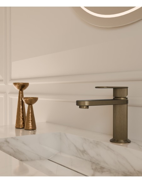 Mitigeur lavabo à poser Bronze - Hera