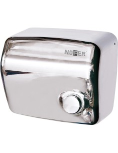 Sèche-mains KAI à bouton poussoir boîtier en ACIER  INOXYDABLE brillant