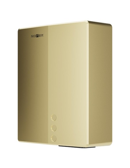 Série BIGFLOW EVO sèche-mains avec capteur électronique acier inoxydable finition PVD or satiné