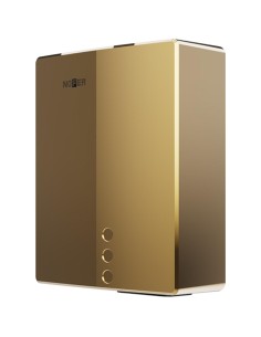 Série BIGFLOW EVO sèche-mains avec capteur électronique acier inoxydable finition PVD or brillant