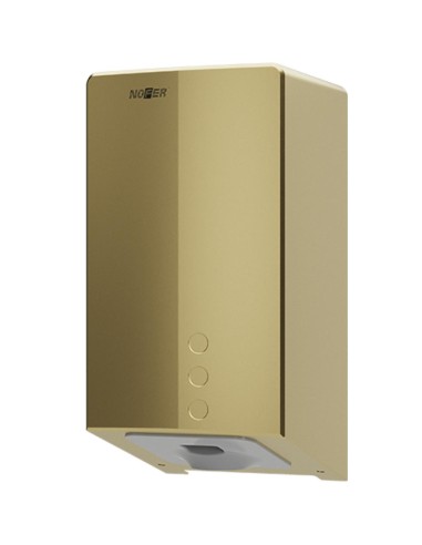 Sèche-mains FUGA EVO avec capteur électronique acier inoxydable finition PVD or satiné