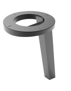 Ensemble CONCEPT³ Haut, sur plan de travail avec s èche-mains, distributeur de savon et rob inet finition Noir