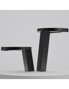 Ensemble CONCEPT³ Haut, sur plan de travail avec s èche-mains, distributeur de savon et rob inet finition Noir 2