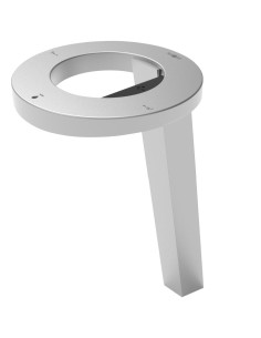 Ensemble CONCEPT³ Haut, sur plan de travail avec s èche-mains, distributeur de savon et rob inet finition Argent