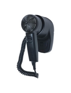 Sèche-cheveux mural 1200W ABS noir