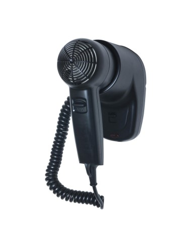 Sèche-cheveux mural 1200W ABS noir