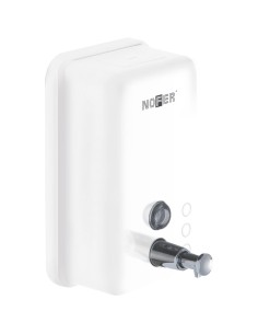 Distributeur de savon liquide vertical capacité 12 00 ml en acier inoxydable Blanc