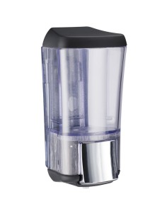 Distributeur de savon liquide mural SERIE BLACK no ir et transparent