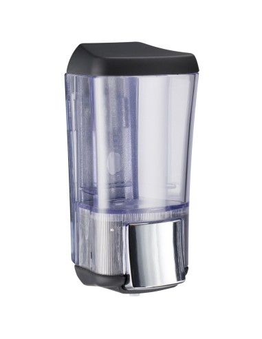 Distributeur de savon liquide mural SERIE BLACK no ir et transparent