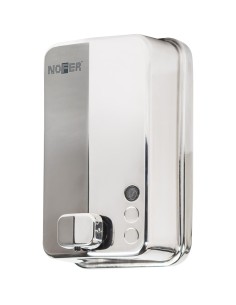 Distributeur de savon liquide vertical mural capac ité 1200 ml en acier inoxydable AiSI 304  Brillant