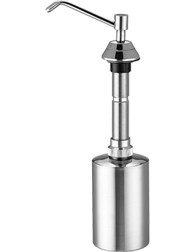 Distributeur de savon liquide encastré 500 ml bout eille en ACIER INOXYDABLE