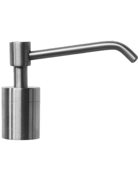 Distributeur de savon à encastrer Satiné capacité  1000 ml réservoir en polyéthylène Blanc