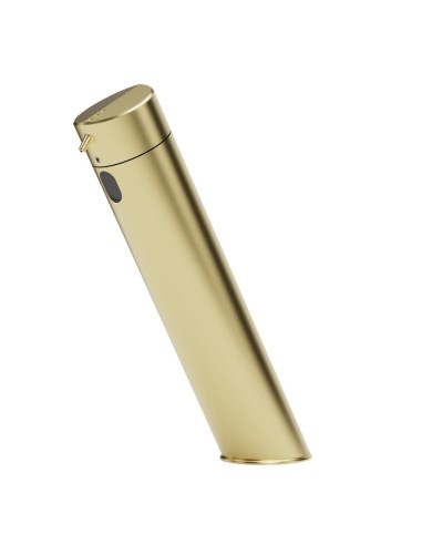 Distributeur électronique laser de savon sur plan. Or satiné PVD