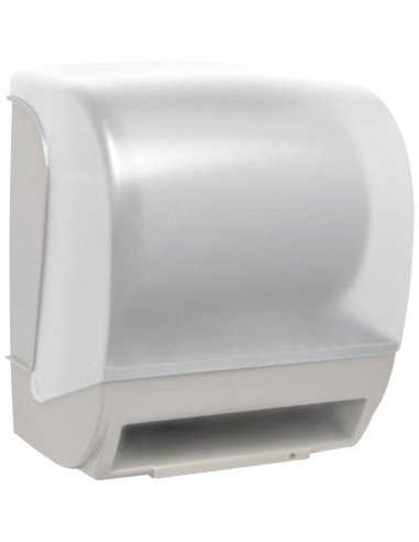 Distributeur d’essuie-mains sortie automatique découpe manuelle ABS blanc