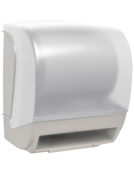 Distributeur d’essuie-mains sortie automatique découpe manuelle ABS blanc