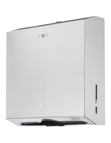 Distributeur de papier essuie-mains avec serrure d e sécurité ACIER INOXYDABLE AISI 304 Bri llant