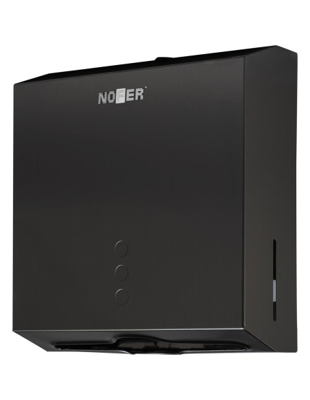 Distributeur de papier essuie-mains avec serrure d e sécurité ACIER INOXYDABLE AISI Noir