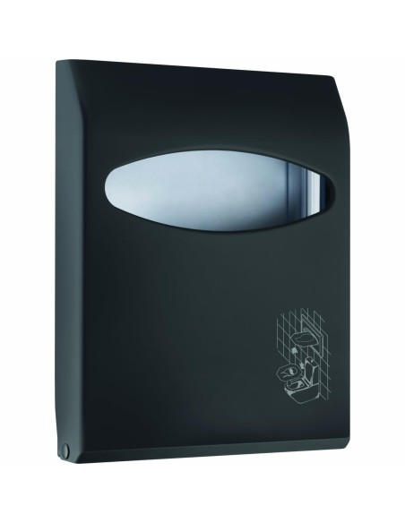 Distributeur de couvre-siège hygiénique pour toile ttes (WC) SERIE BLACK noir