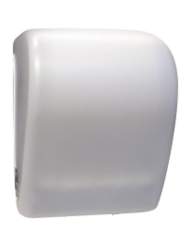 Distributeur d’essuie-mains sortie et découpe manuelle ABS blanc