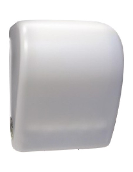 Distributeur d’essuie-mains sortie et découpe manuelle ABS blanc