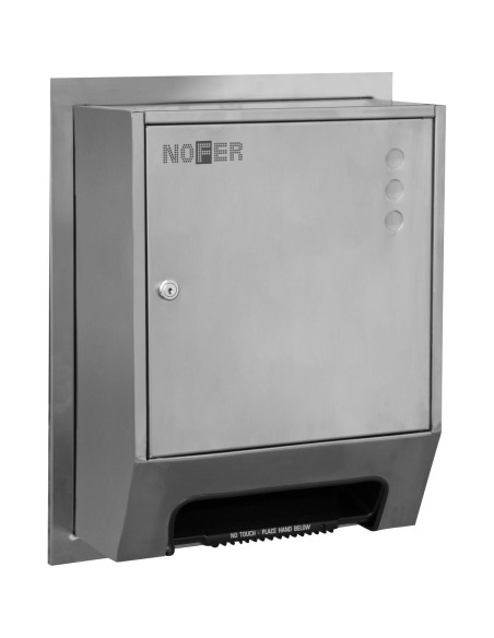 Distributeur de papier essuie-mains semi-encastré  ACIER INOXYDABLE AISI 304 satiné