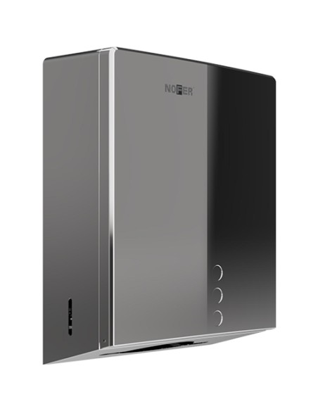 Distributeur de papier essuie-mains avec serrure d e sécurité ACIER INOXYDABLE AISI 304 Bri llant
