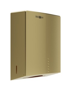Distributeur de papier essuie-mains avec serrure acier inoxydable AISI 304 PVD or satiné