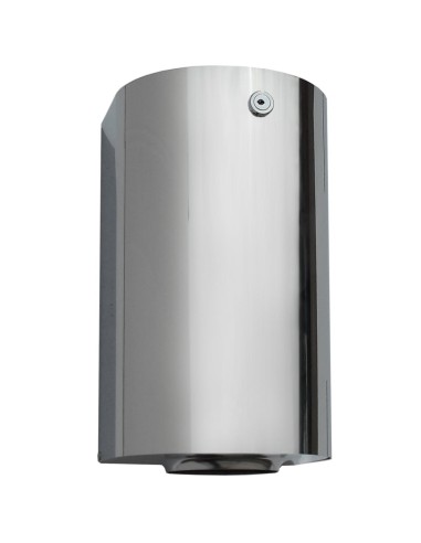 Mini-distributeur de papier essuie-mains en bobine  à dévidage central en ACIER INOXYDABLE  brillant