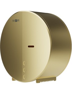 Distributeur de papier hygiénique rouleau industriel acier inoxydable AISI 304 PVD or satiné