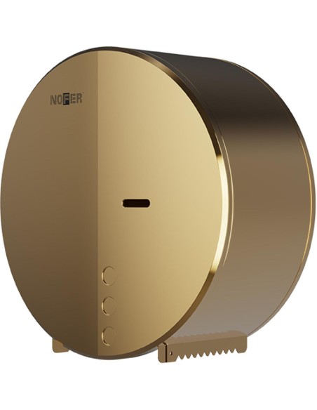 Distributeur de papier hygiénique rouleau industriel acier inoxydable AISI 304 PVD or brillant
