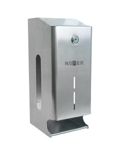Distributeur de deux rouleaux de papier toilette ( WC) en ACIER INOXYDABLE brillant