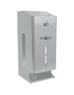 Distributeur de deux rouleaux de papier toilette ( WC) en ACIER INOXYDABLE satiné