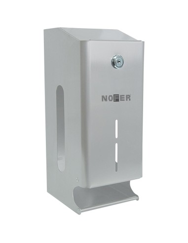 Distributeur de deux rouleaux de papier toilette ( WC) en ACIER INOXYDABLE satiné