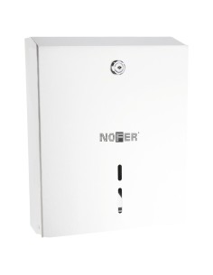 Distributeur de rouleau de papier toilette (WC) in dustriel extra grand en ACIER blanc
