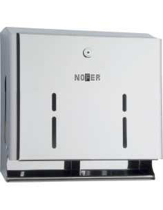 Distributeur de rouleau de papier toilette (WC) qu adruple en ACIER INOXYDABLE brillant