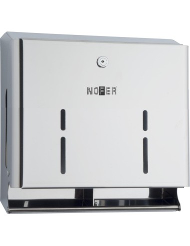 Distributeur de rouleau de papier toilette (WC) qu adruple en ACIER INOXYDABLE brillant
