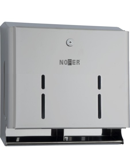 Distributeur de rouleau de papier toilette (WC) qu adruple en ACIER INOXYDABLE satiné