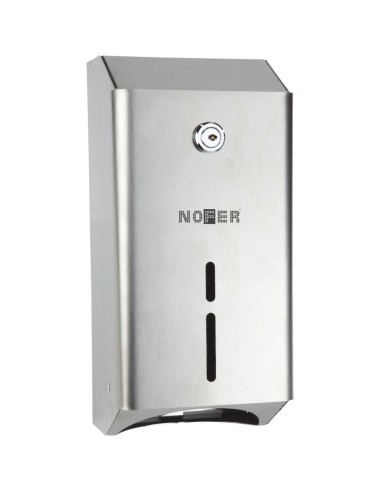 Distributeur papier bulkpack double SERIE CLASSIC  en ACIER INOXYDABLE satiné
