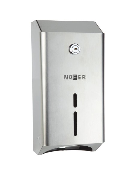 Distributeur papier bulkpack double SERIE CLASSIC  en ACIER INOXYDABLE satiné