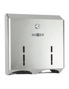 Distributeur de papier toilette bulkpack avec serr ure de sécurité ACIER INOXYDABLE satiné