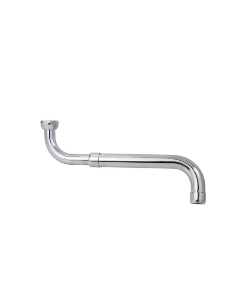 Bec extensible et orientable pour évier. Laiton chromé
