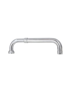 Bec extensible et orientable pour évier. Laiton chromé 2