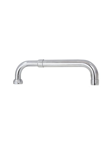 Bec extensible et orientable pour évier. Laiton chromé