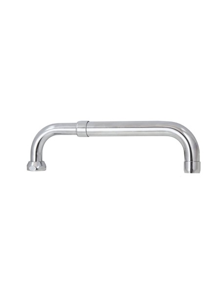 Bec extensible et orientable pour évier. Laiton chromé