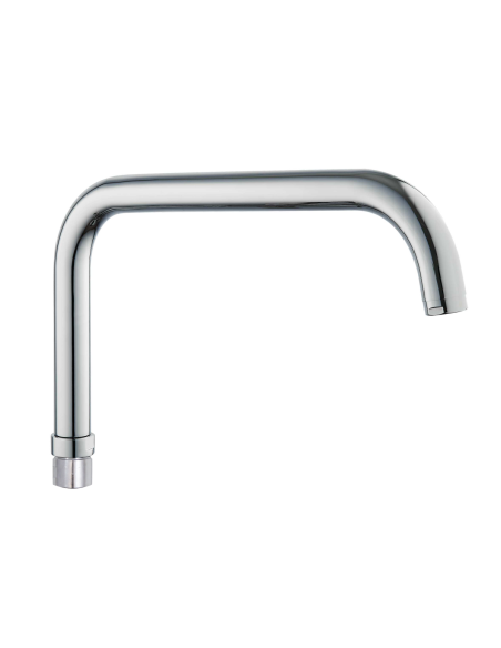 Bec orientable évier laiton chromé avec raccord d’union