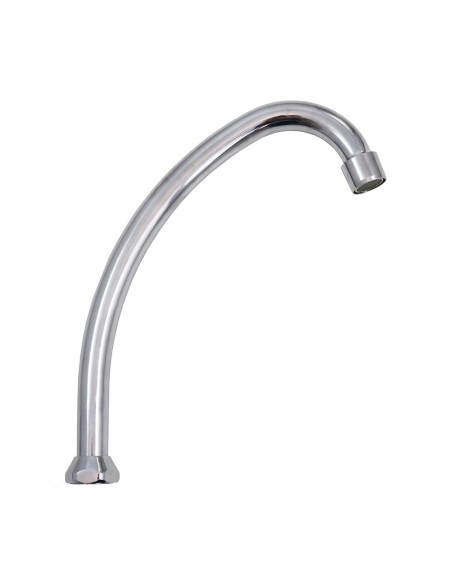 Bec orientable pour évier. Laiton chromé