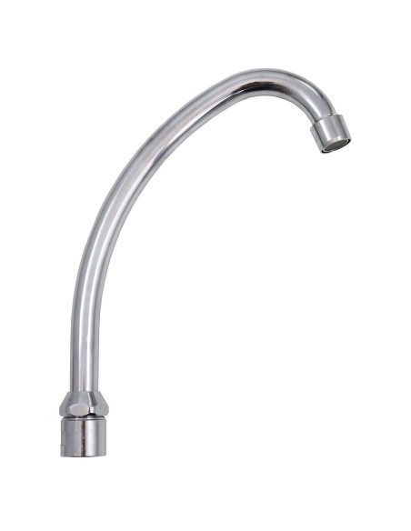 Bec extensible et orientable pour évier. Laiton chromé