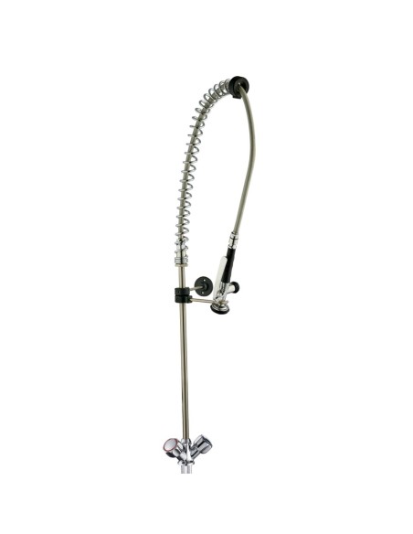 Robinet industriel de comptoir type douche deux eaux